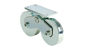 Comunello Dupli kotač za klizna vrata sa klackalicom, za teška vrata V oblik urez