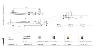 BENINCA BOB 3024 krilni motor