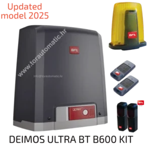 bft motor za klizna vrata do 600 kg komplet sadrzi motor lampa fotosenzor dva daljinska upravljača cool 4c