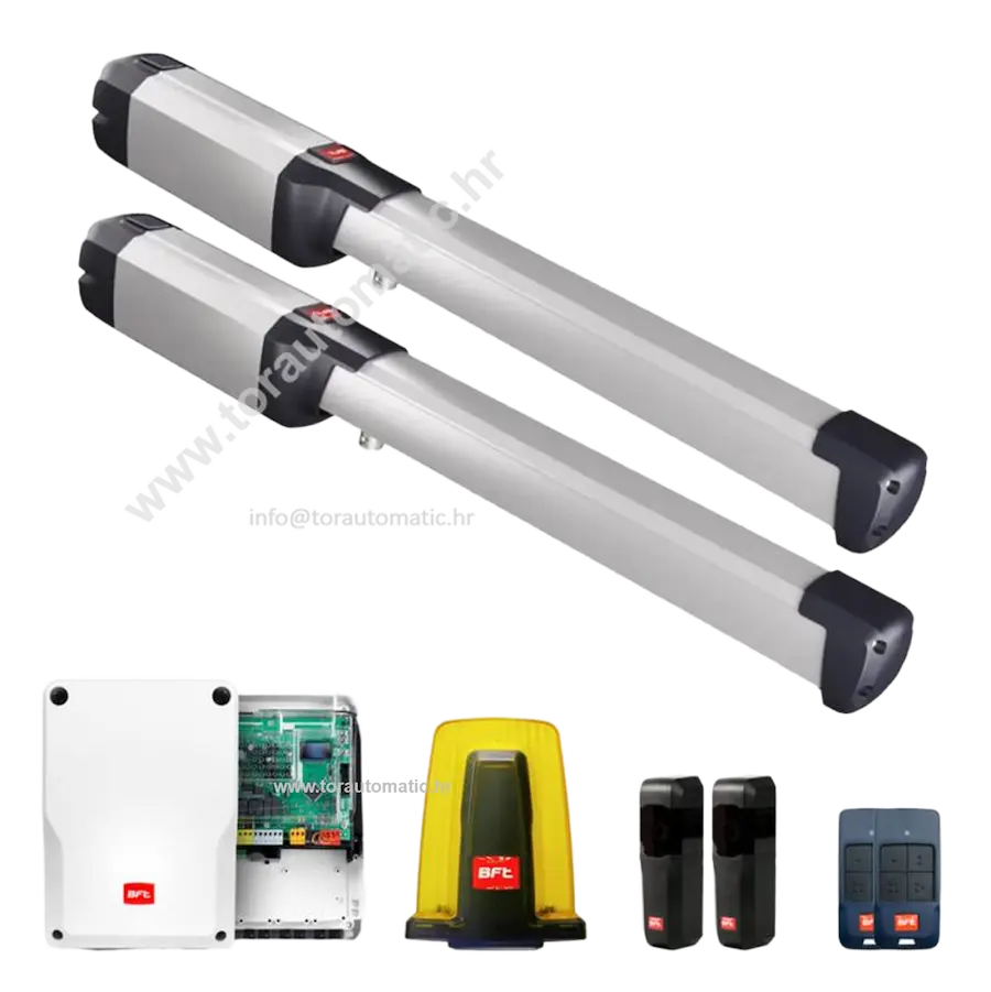 bft motori za krilna vrata komlet dva motora, elektronika.fotosenzor i dva daljinska upravljača